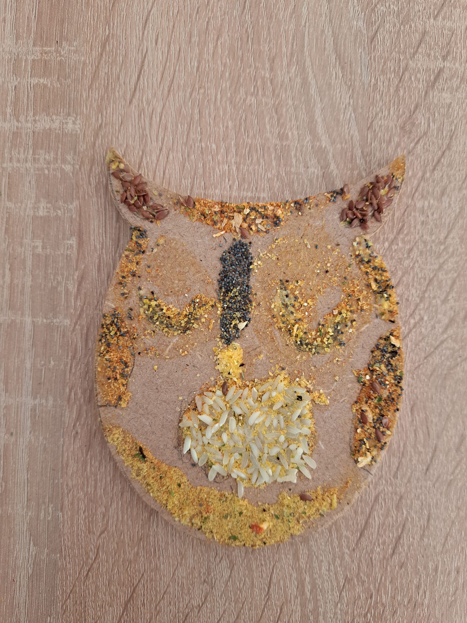 Zajęcia plastyczne - mozaiki z artykułów spożywczych